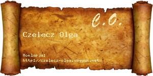 Czelecz Olga névjegykártya